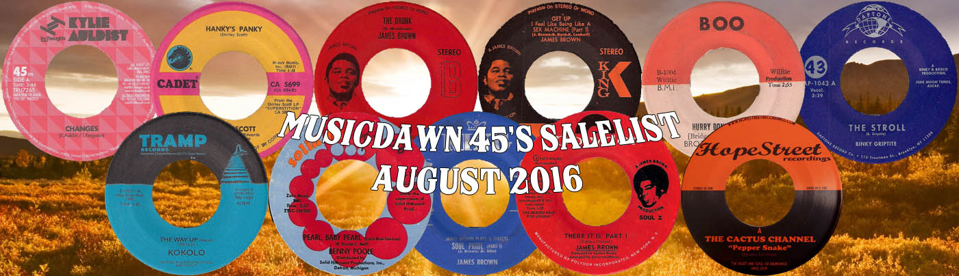 Musicdawn August 2016 45s Sale List